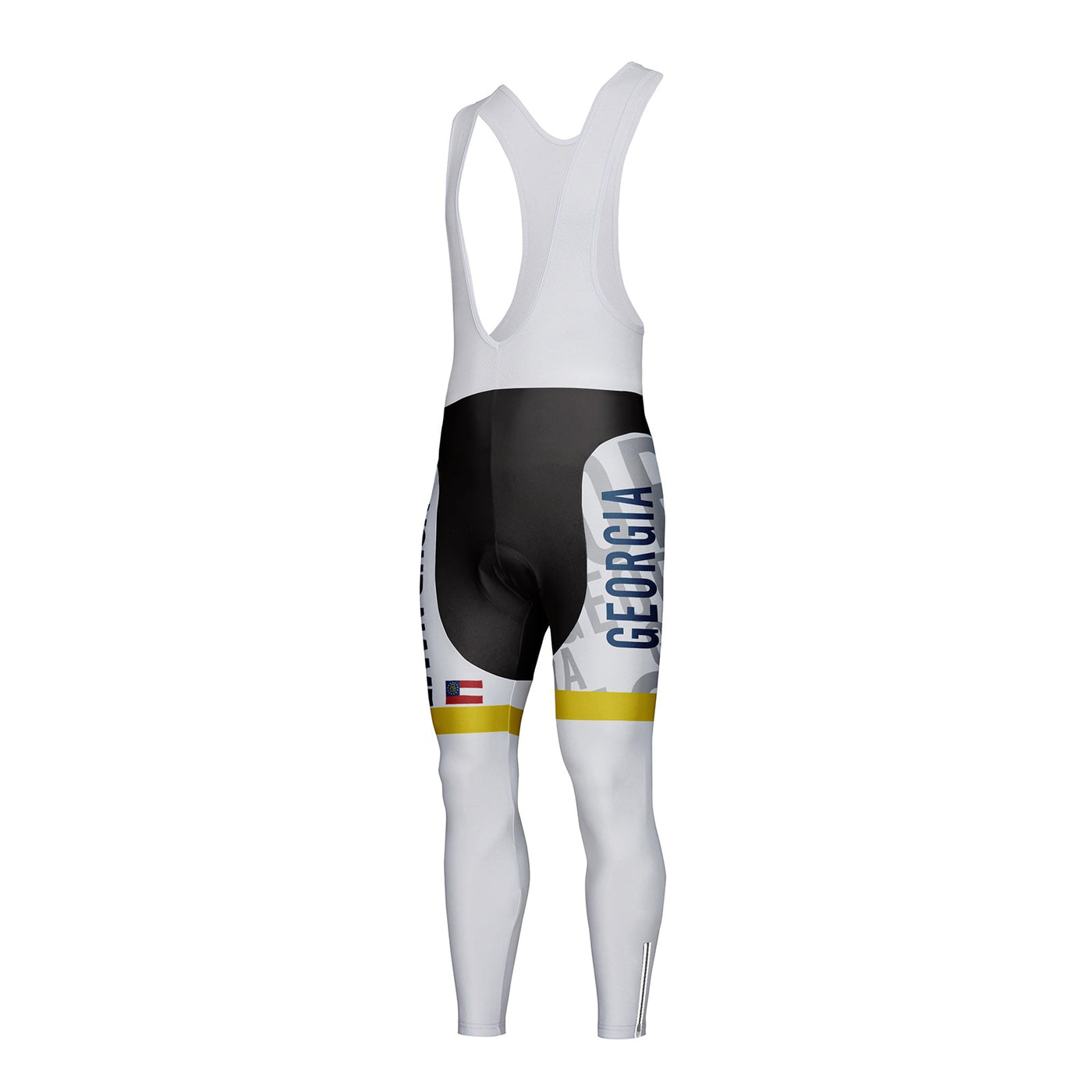 Customized Georgia Unisex Thermal Fleece Cycling Bib Tights Long Pants