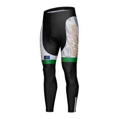 Customized Wisconsin Unisex Thermal Fleece Cycling Tights Long Pants