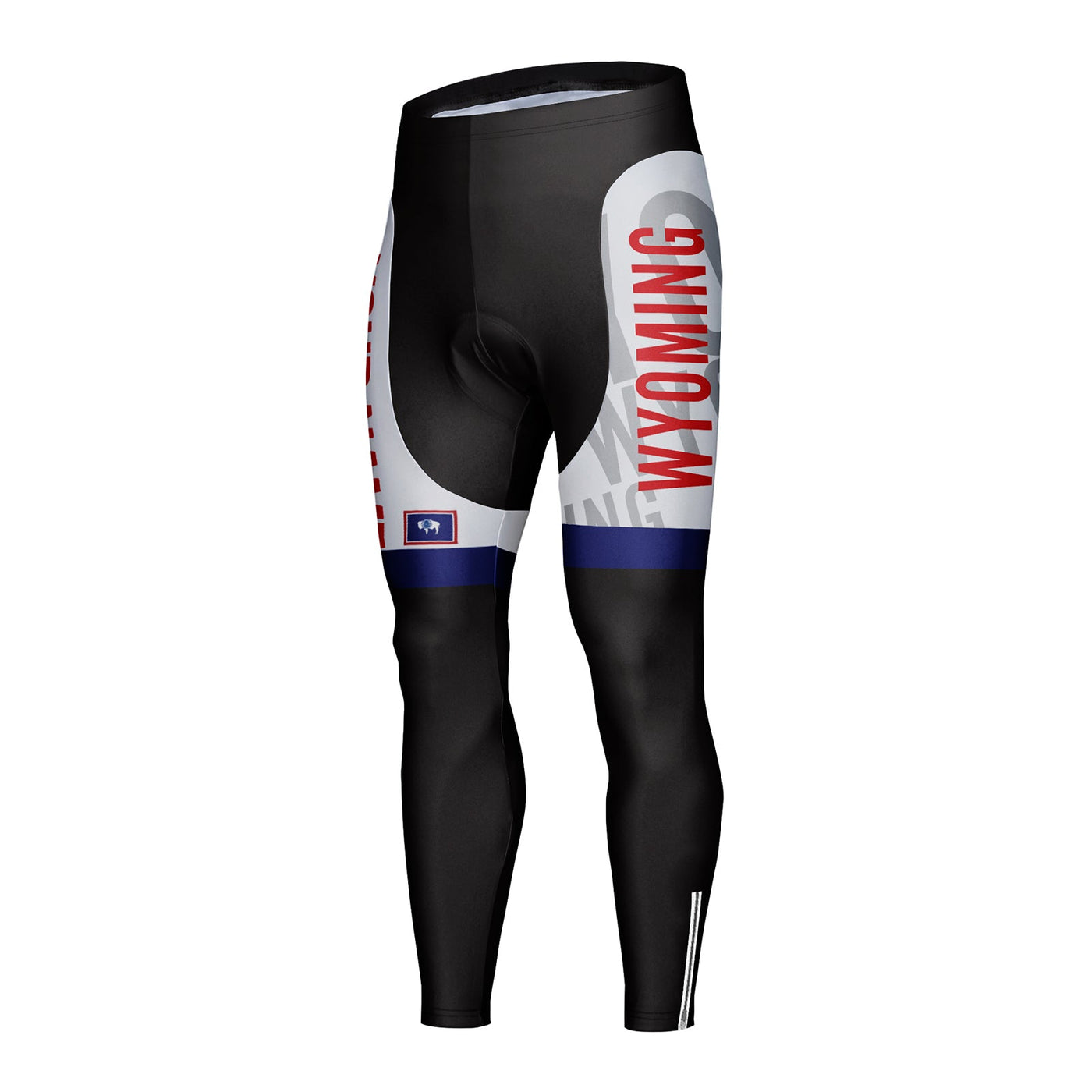 Customized Wyoming Unisex Thermal Fleece Cycling Tights Long Pants