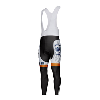 Customized Idaho Unisex Thermal Fleece Cycling Bib Tights Long Pants