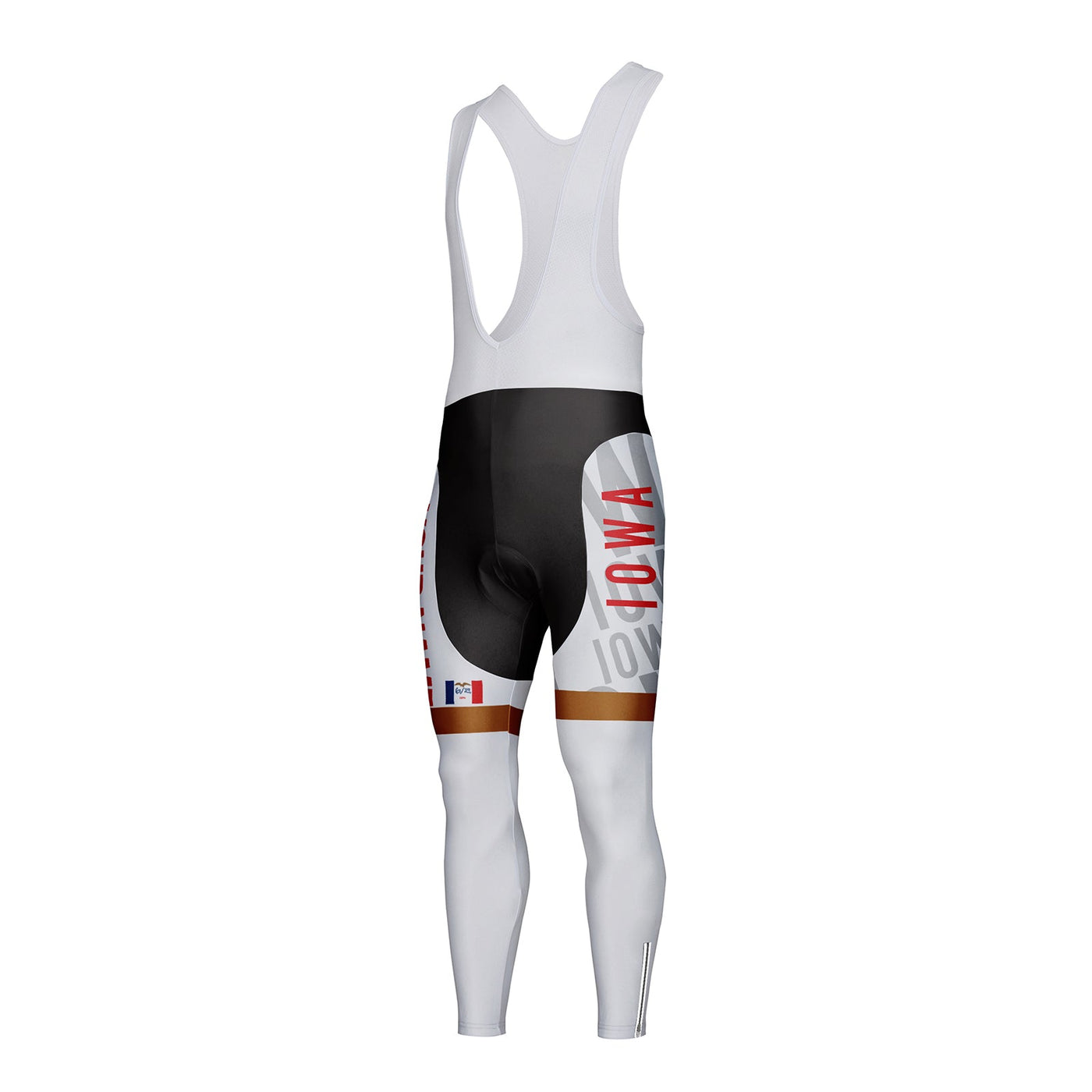 Customized Iowa Unisex Thermal Fleece Cycling Bib Tights Long Pants