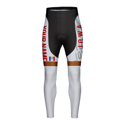 Customized Iowa Unisex Thermal Fleece Cycling Tights Long Pants