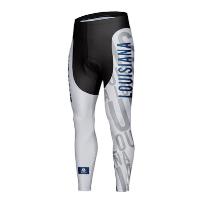 Customized Louisiana Unisex Thermal Fleece Cycling Tights Long Pants