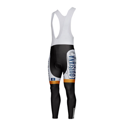 Customized Louisiana Unisex Thermal Fleece Cycling Bib Tights Long Pants