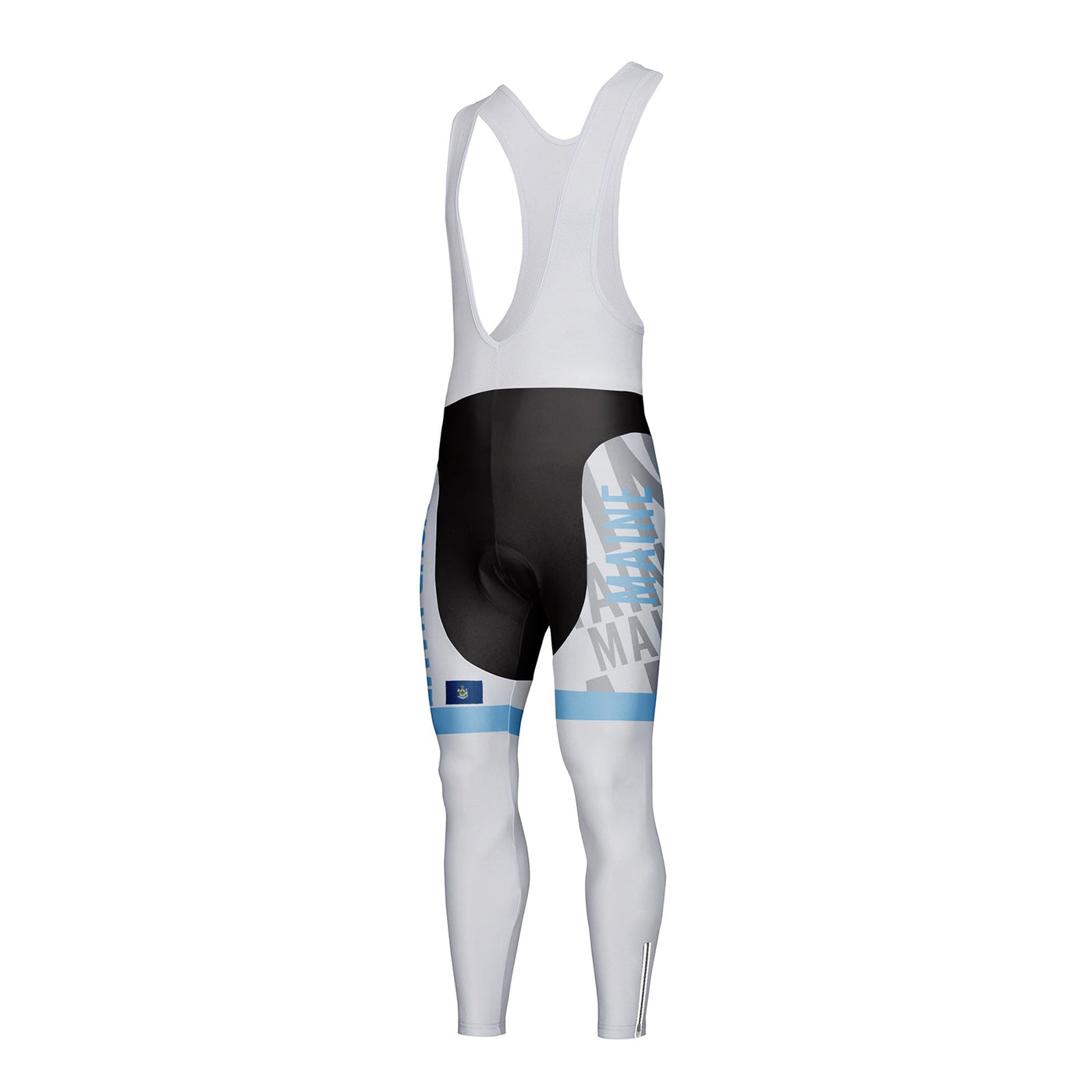 Customized Maine Unisex Thermal Fleece Cycling Bib Tights Long Pants