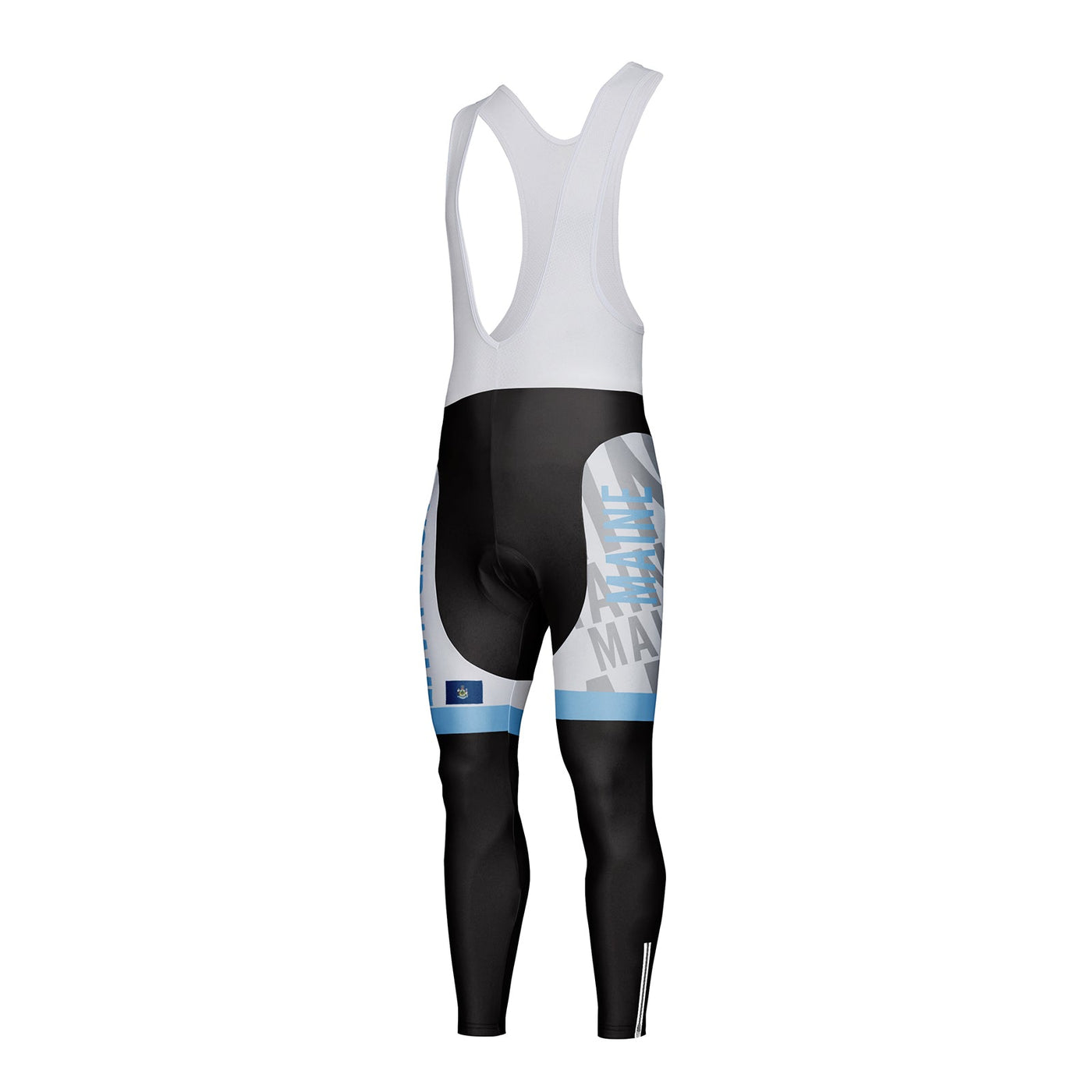Customized Maine Unisex Thermal Fleece Cycling Bib Tights Long Pants