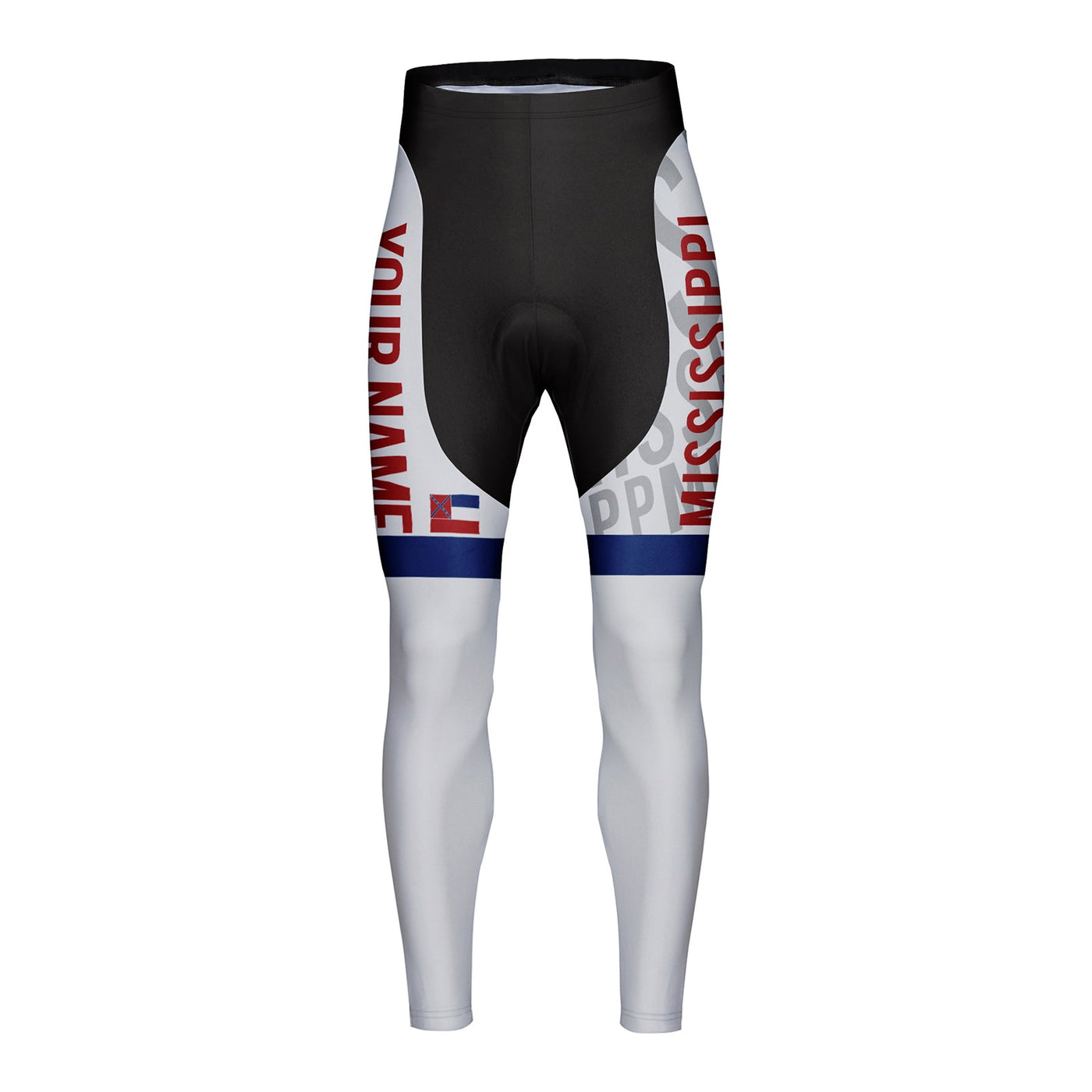 Customized Mississippi Unisex Thermal Fleece Cycling Tights Long Pants