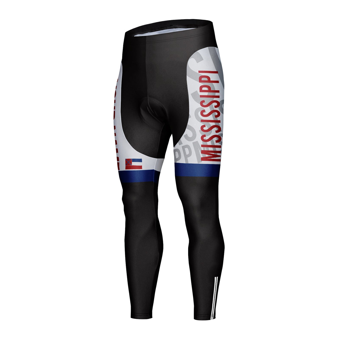 Customized Mississippi Unisex Thermal Fleece Cycling Tights Long Pants