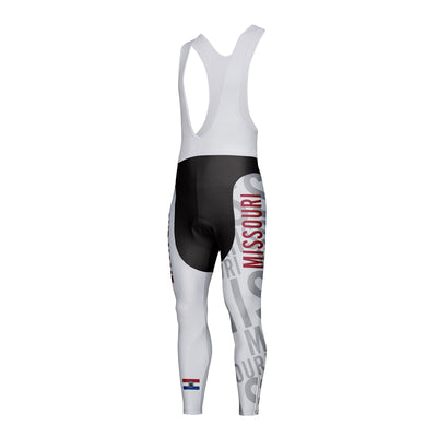 Customized Missouri Unisex Thermal Fleece Cycling Bib Tights Long Pants