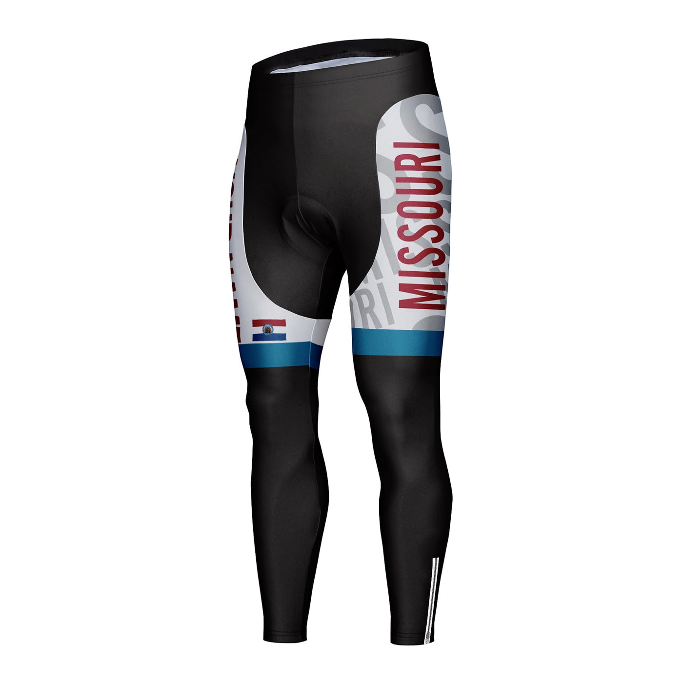 Customized Missouri Unisex Thermal Fleece Cycling Tights Long Pants