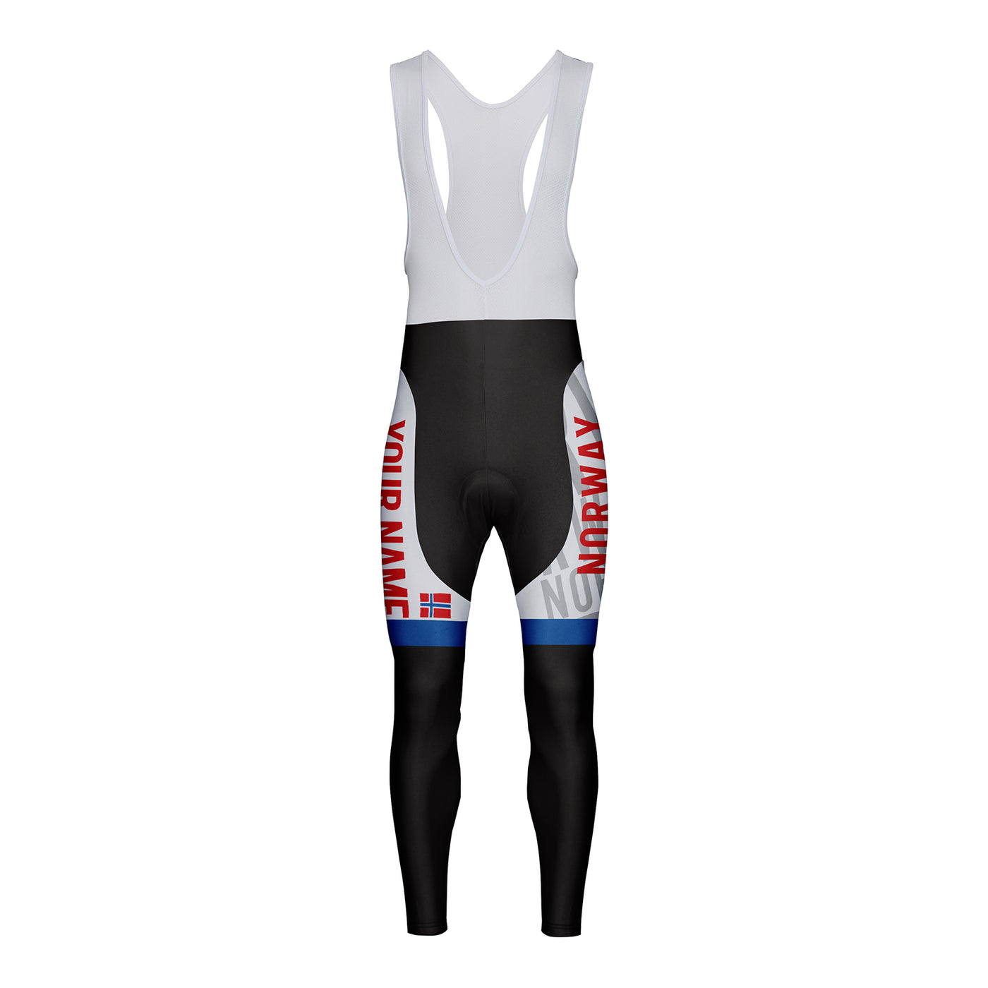 Customized Norway Unisex Cycling Bib Tights Long Pants