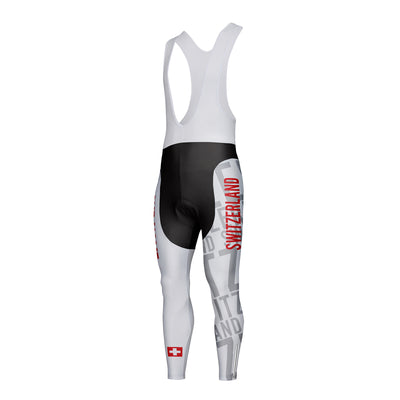 Customized Switzerland Unisex Cycling Bib Tights Long Pants