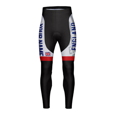 Customized England Unisex Cycling Tights Long Pants