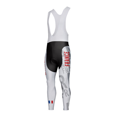 Customized France Unisex Cycling Bib Tights Long Pants