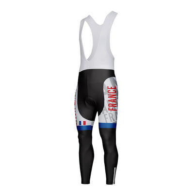 Customized France Unisex Cycling Bib Tights Long Pants