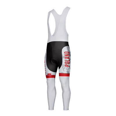 Customized Poland Unisex Cycling Bib Tights Long Pants