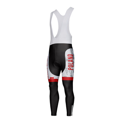 Customized Poland Unisex Cycling Bib Tights Long Pants
