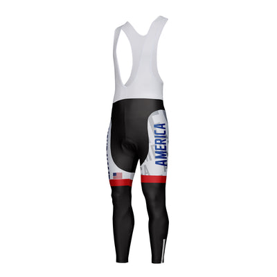Customized America Unisex Cycling Bib Tights Long Pants