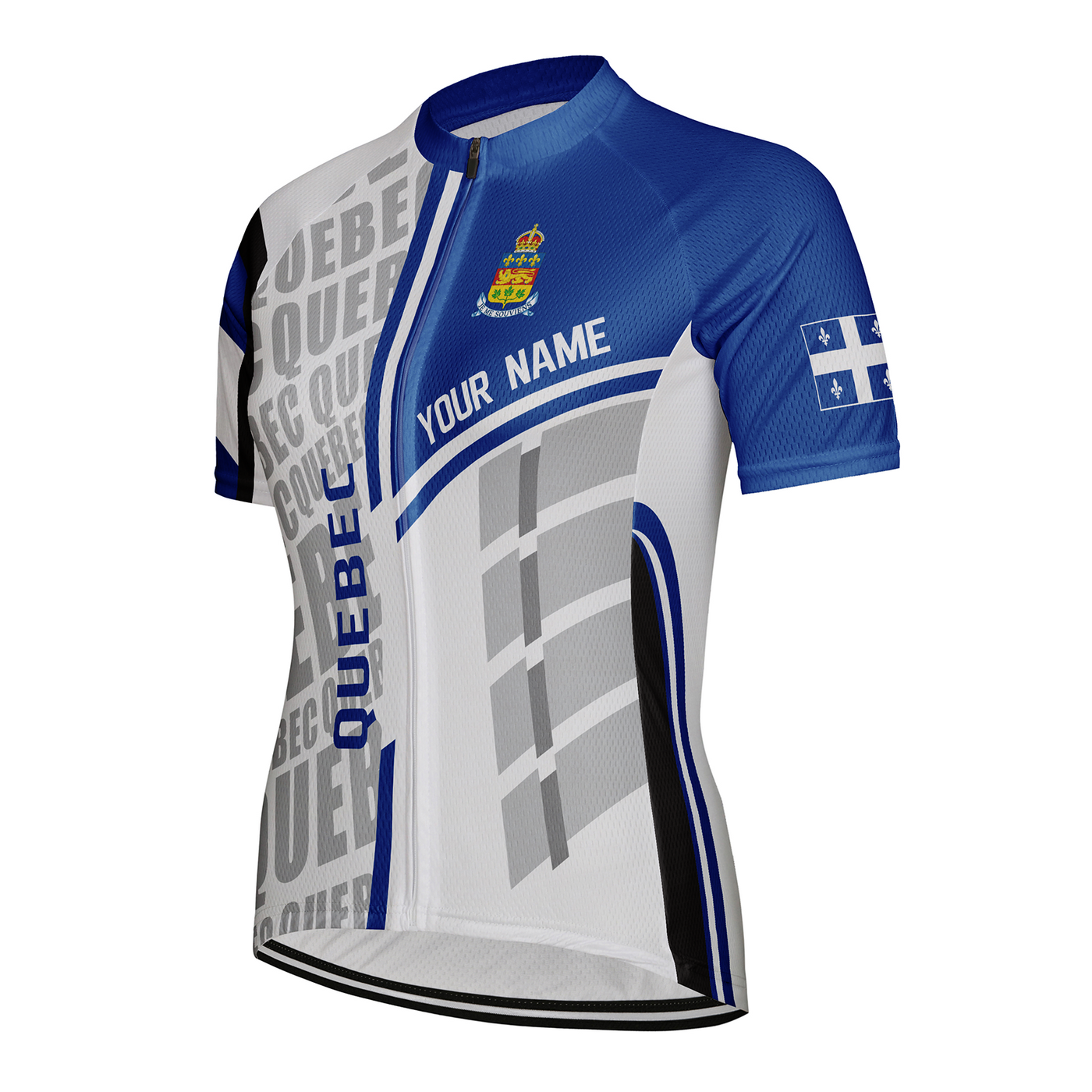 Customized Quebec Women's Cycling Jersey Short Sleeve
