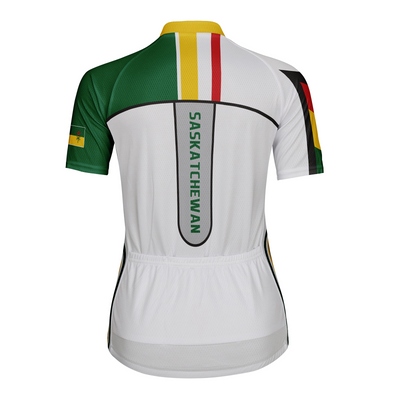 Customized Saskatchewan Women's Cycling Jersey Short Sleeve
