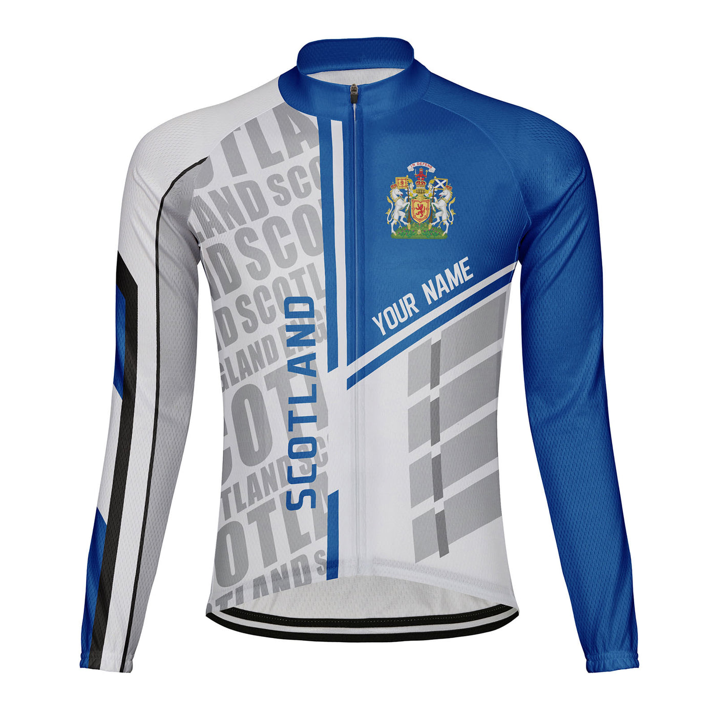 Customized Scotland Men's Cycling Jersey Long Sleeve