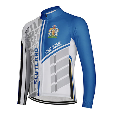 Customized Scotland Men's Cycling Jersey Long Sleeve