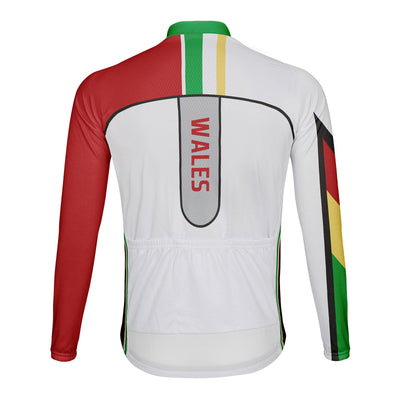 Customized Wales Men's Cycling Jersey Long Sleeve