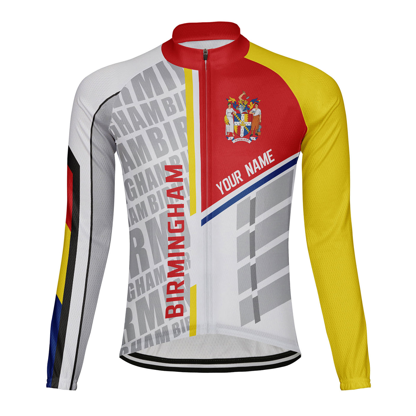 Customized Birmingham Men's Cycling Jersey Long Sleeve