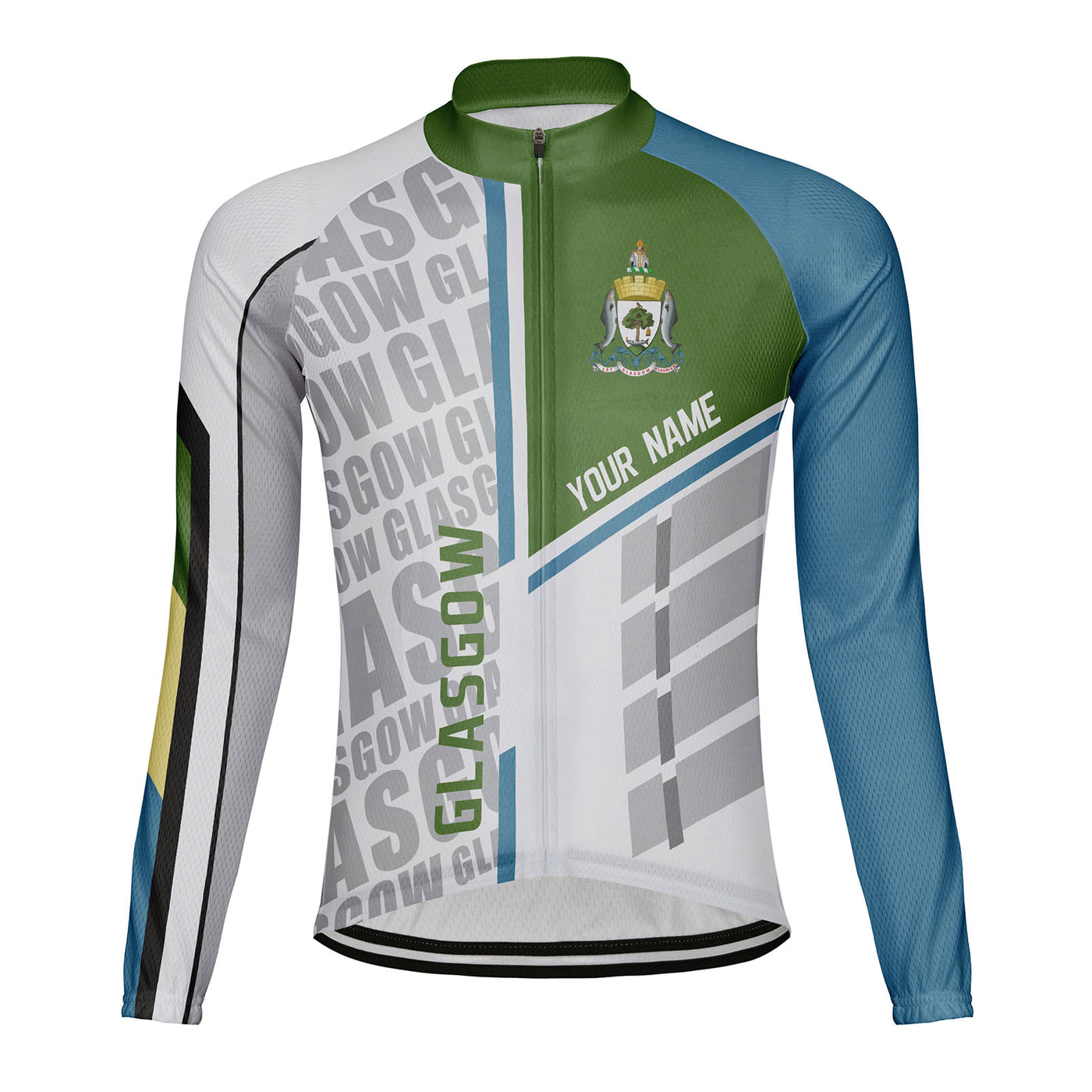 Customized Glasgow Men's Cycling Jersey Long Sleeve