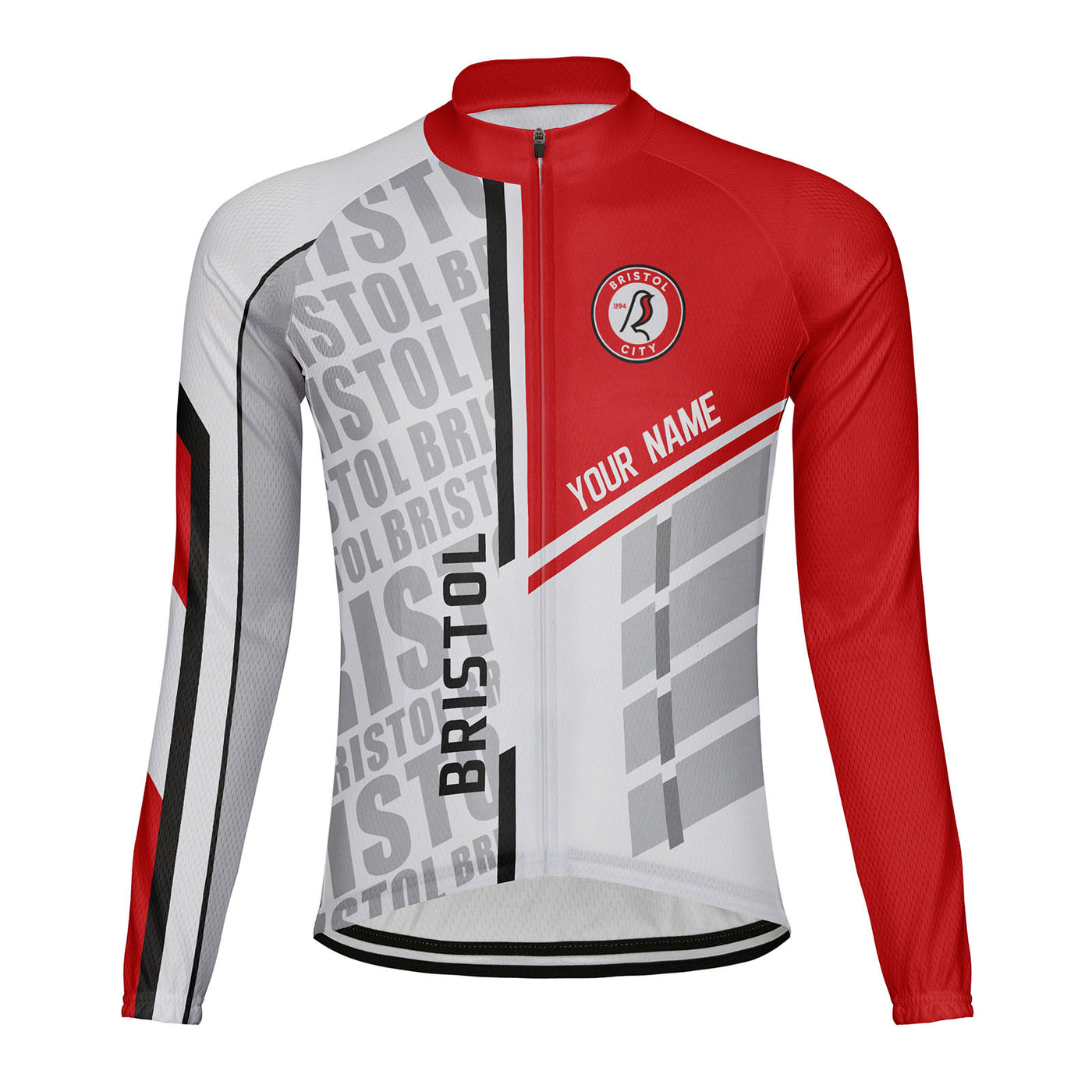 Customized Bristol Men's Cycling Jersey Long Sleeve