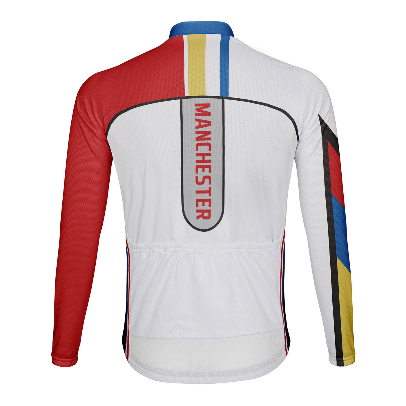 Customized Manchester Men's Winter Thermal Fleece Cycling Jersey Long Sleeve