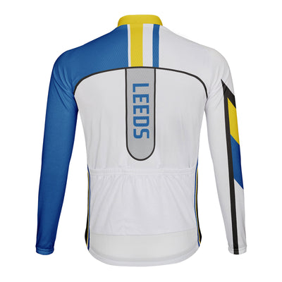 Customized Leeds Men's Winter Thermal Fleece Cycling Jersey Long Sleeve