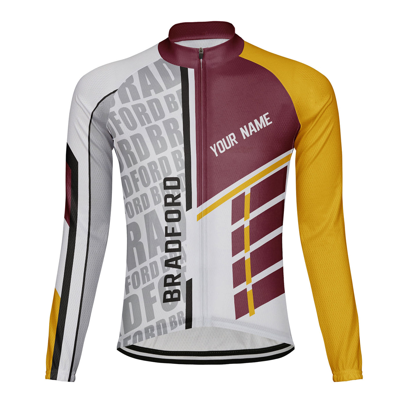 Customized Bradford Men's Cycling Jersey Long Sleeve