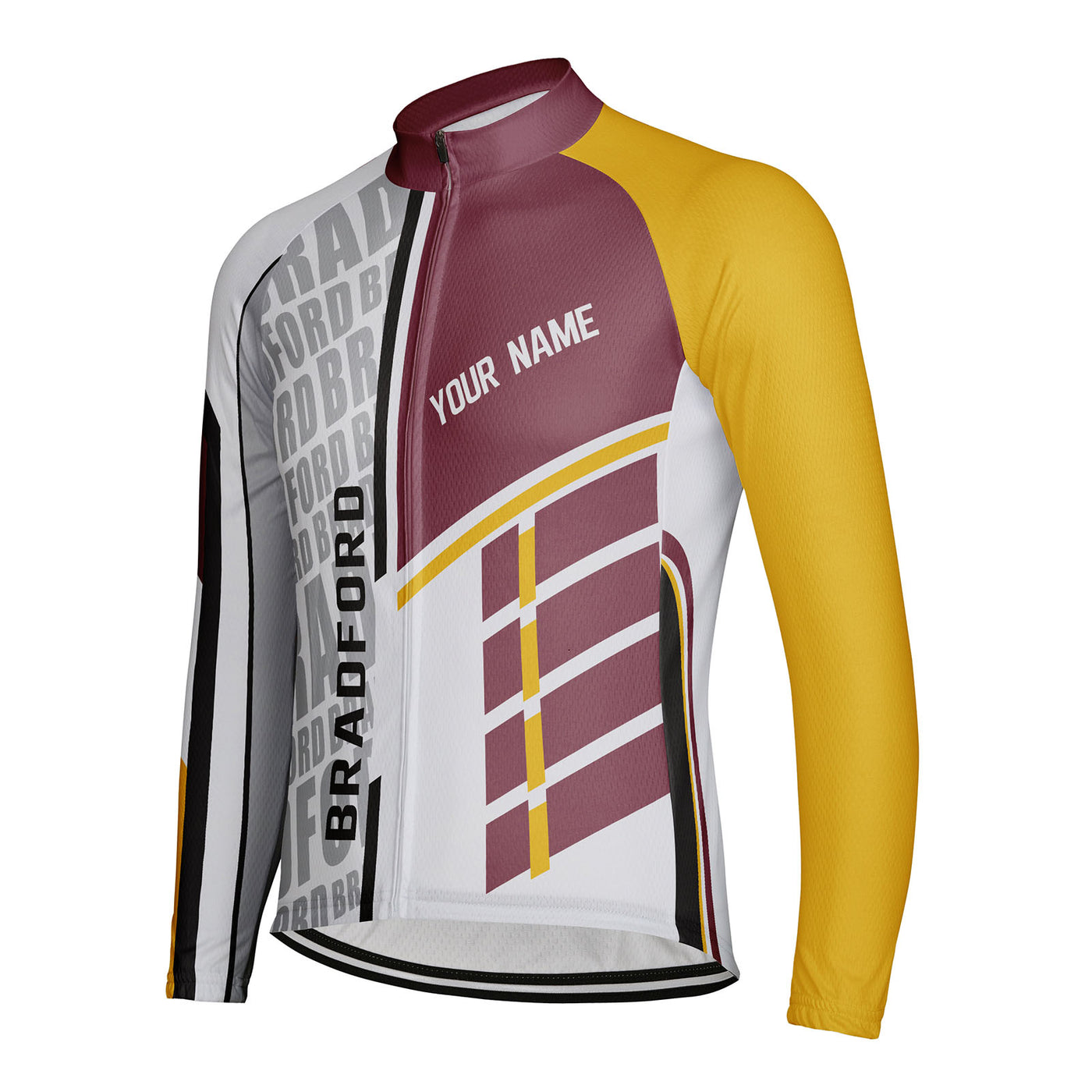 Customized Bradford Men's Cycling Jersey Long Sleeve