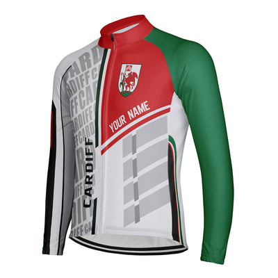 Customized Cardiff Men's Cycling Jersey Long Sleeve