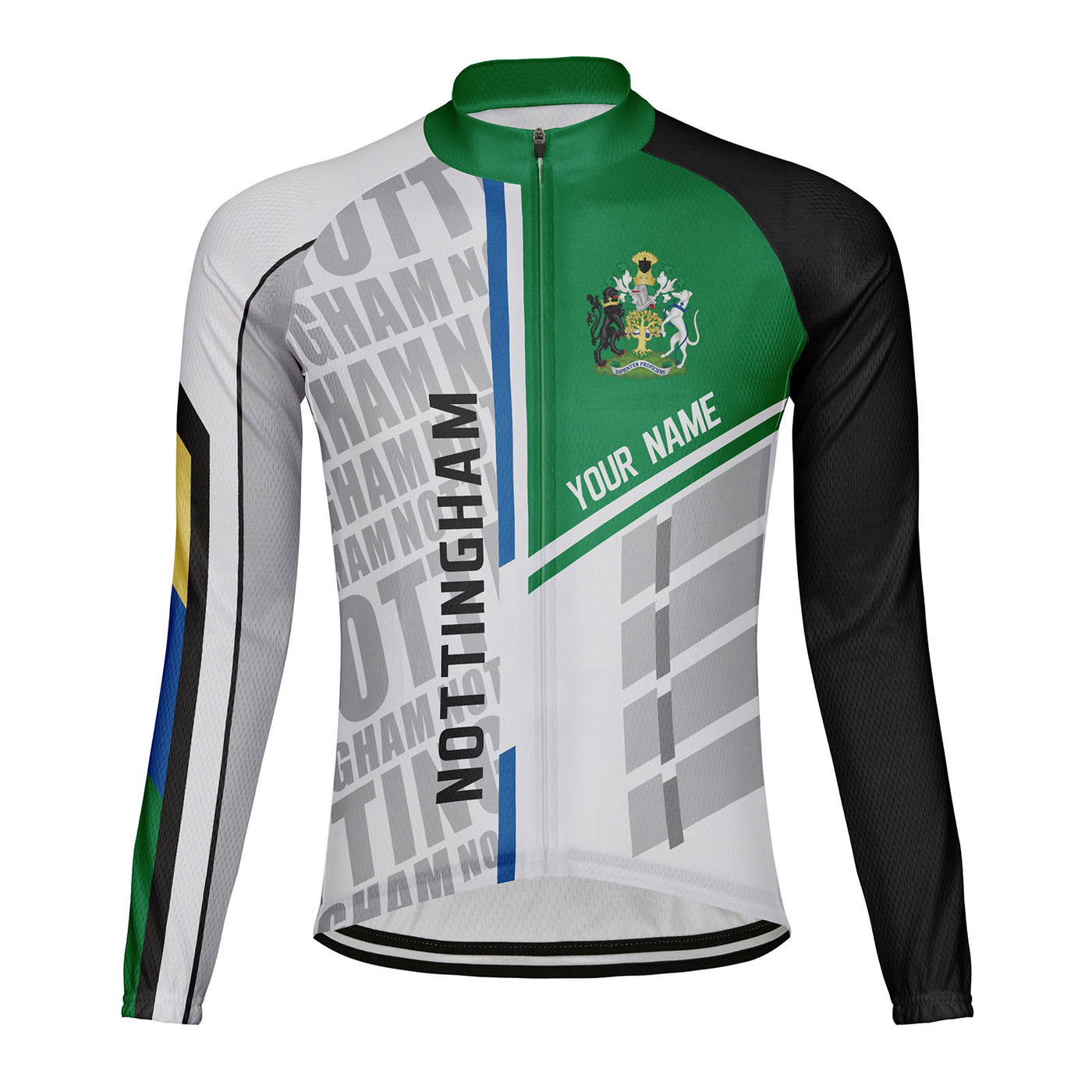Customized Nottingham Men's Cycling Jersey Long Sleeve