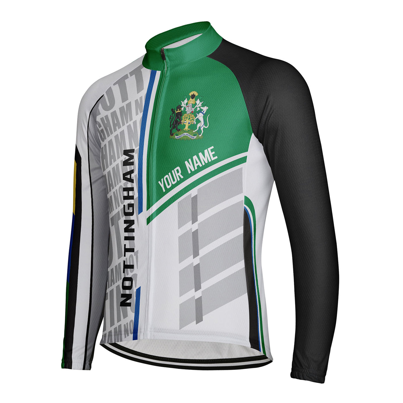 Customized Nottingham Men's Cycling Jersey Long Sleeve