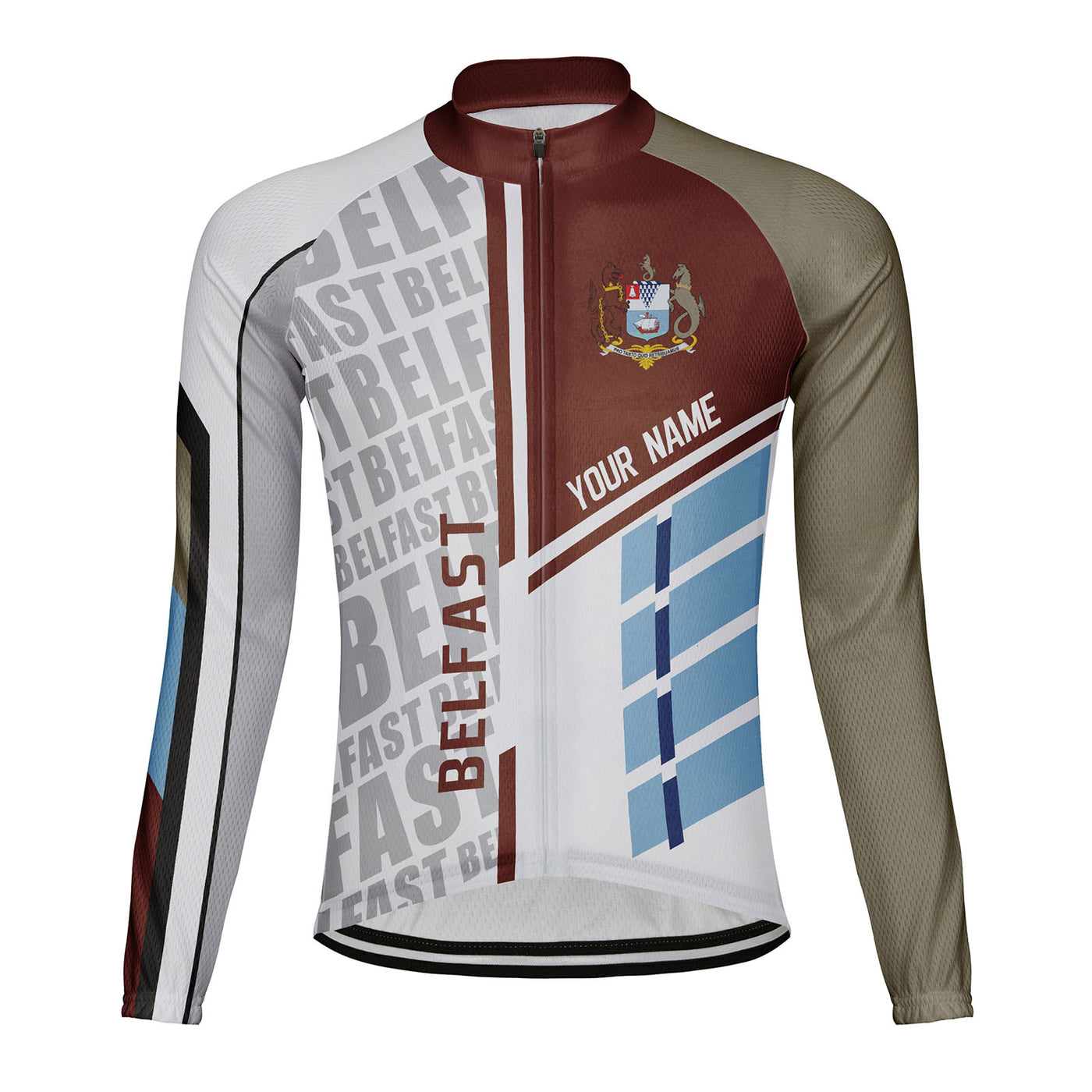 Customized Belfast Men's Cycling Jersey Long Sleeve