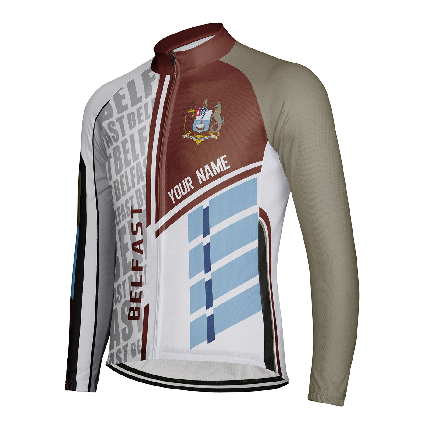 Customized Belfast Men's Cycling Jersey Long Sleeve