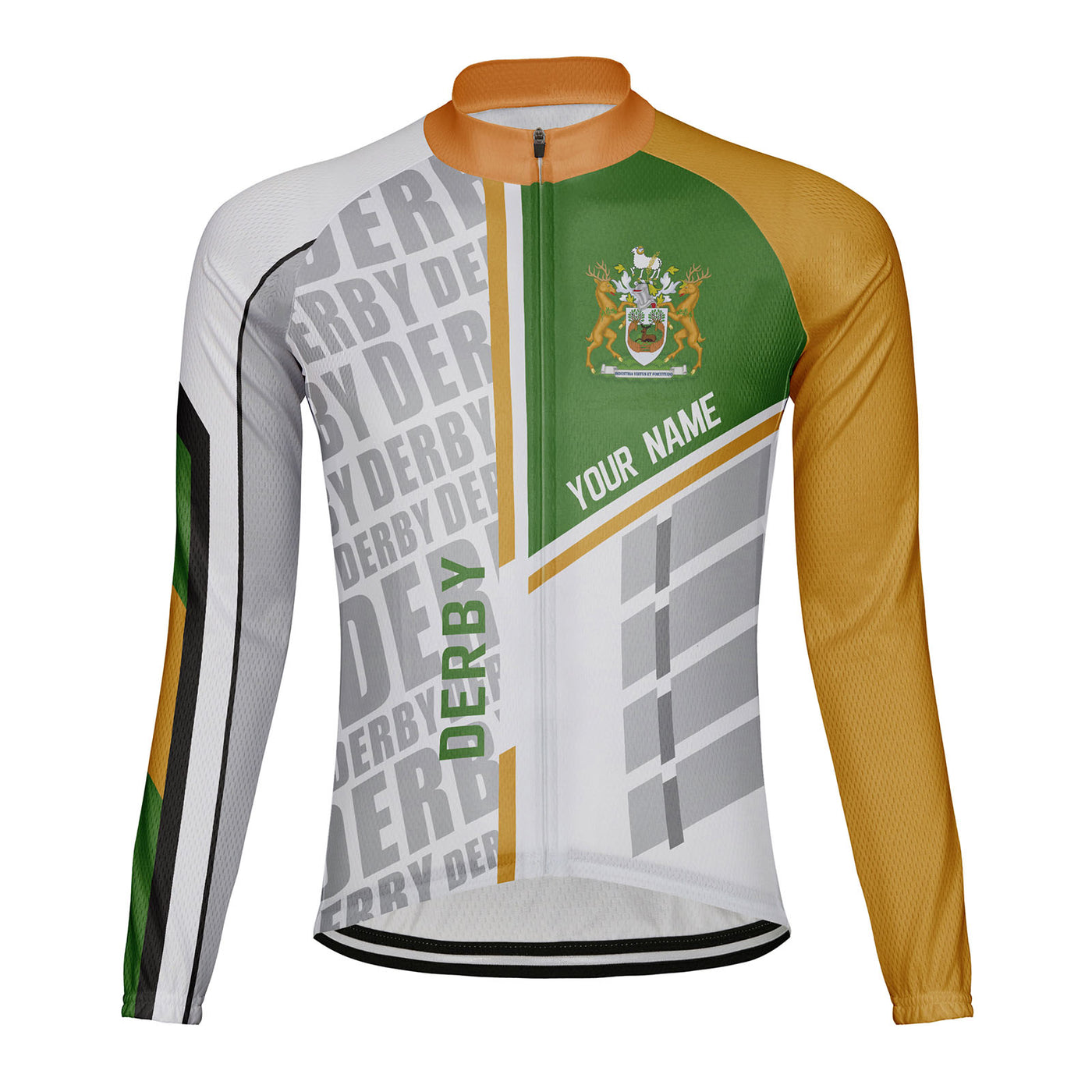 Customized Derby Men's Cycling Jersey Long Sleeve