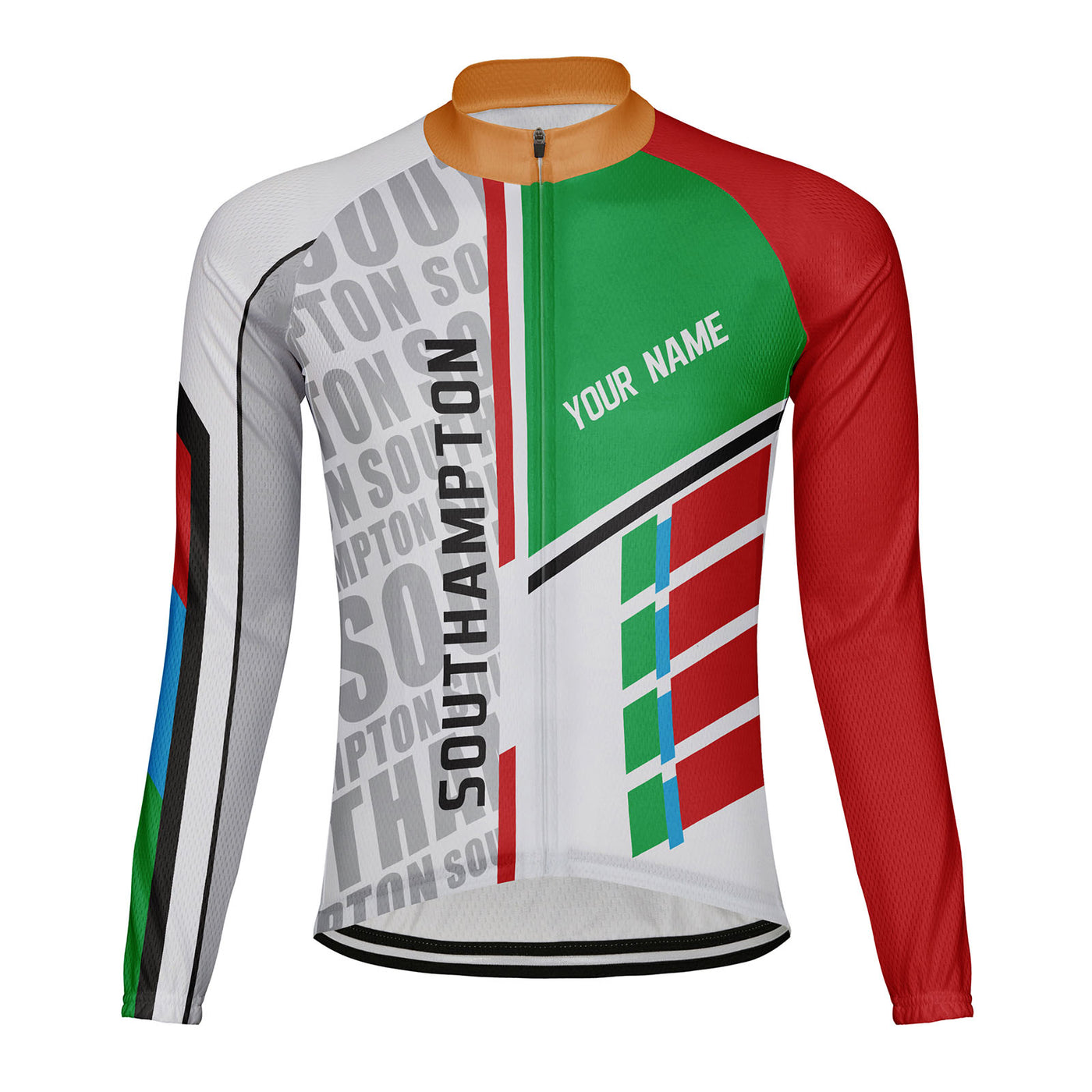 Customized Southampton Men's Cycling Jersey Long Sleeve