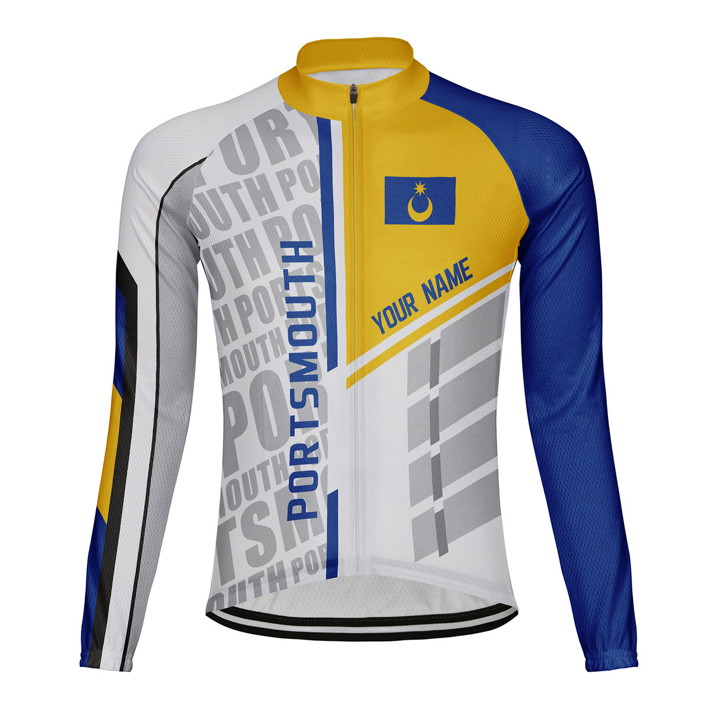 Customized Portsmouth Men's Cycling Jersey Long Sleeve