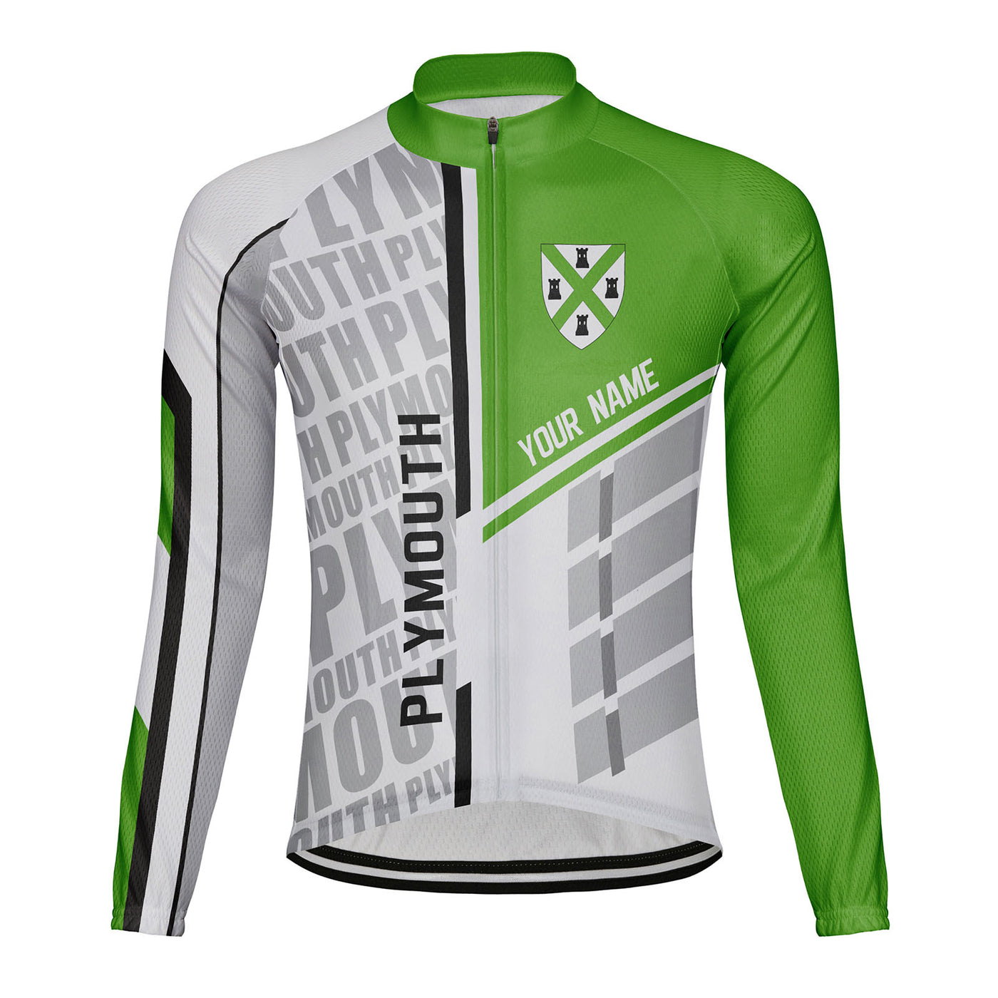 Customized Plymouth Men's Cycling Jersey Long Sleeve