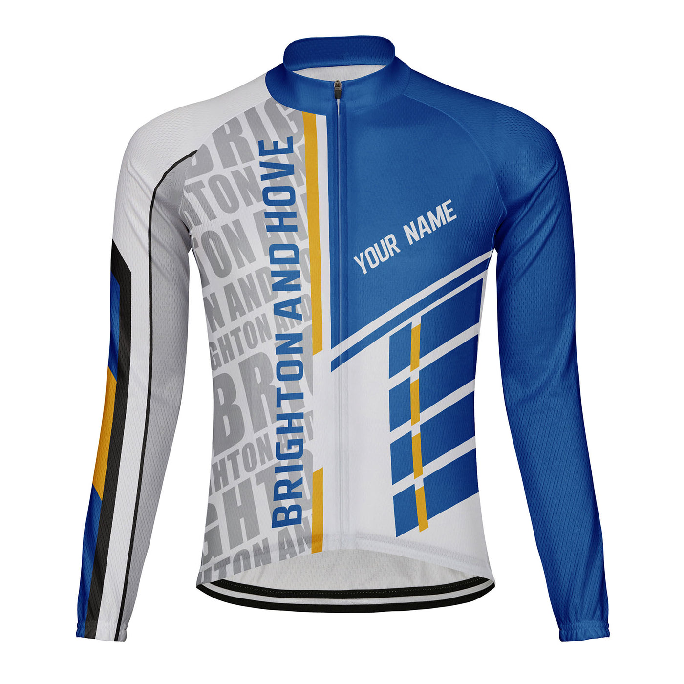 Customized Brighton and Hove Men's Cycling Jersey Long Sleeve
