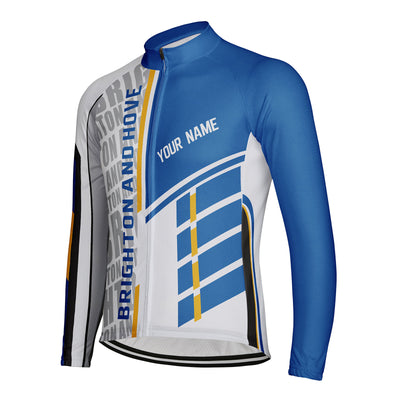 Customized Brighton and Hove Men's Cycling Jersey Long Sleeve