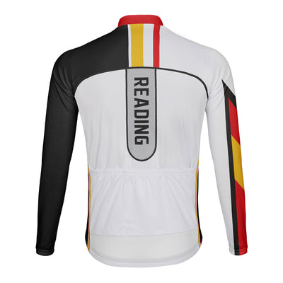 Customized Reading Men's Winter Thermal Fleece Cycling Jersey Long Sleeve