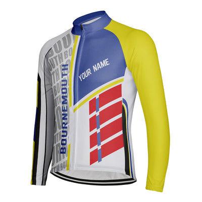 Customized Bournemouth Men's Cycling Jersey Long Sleeve