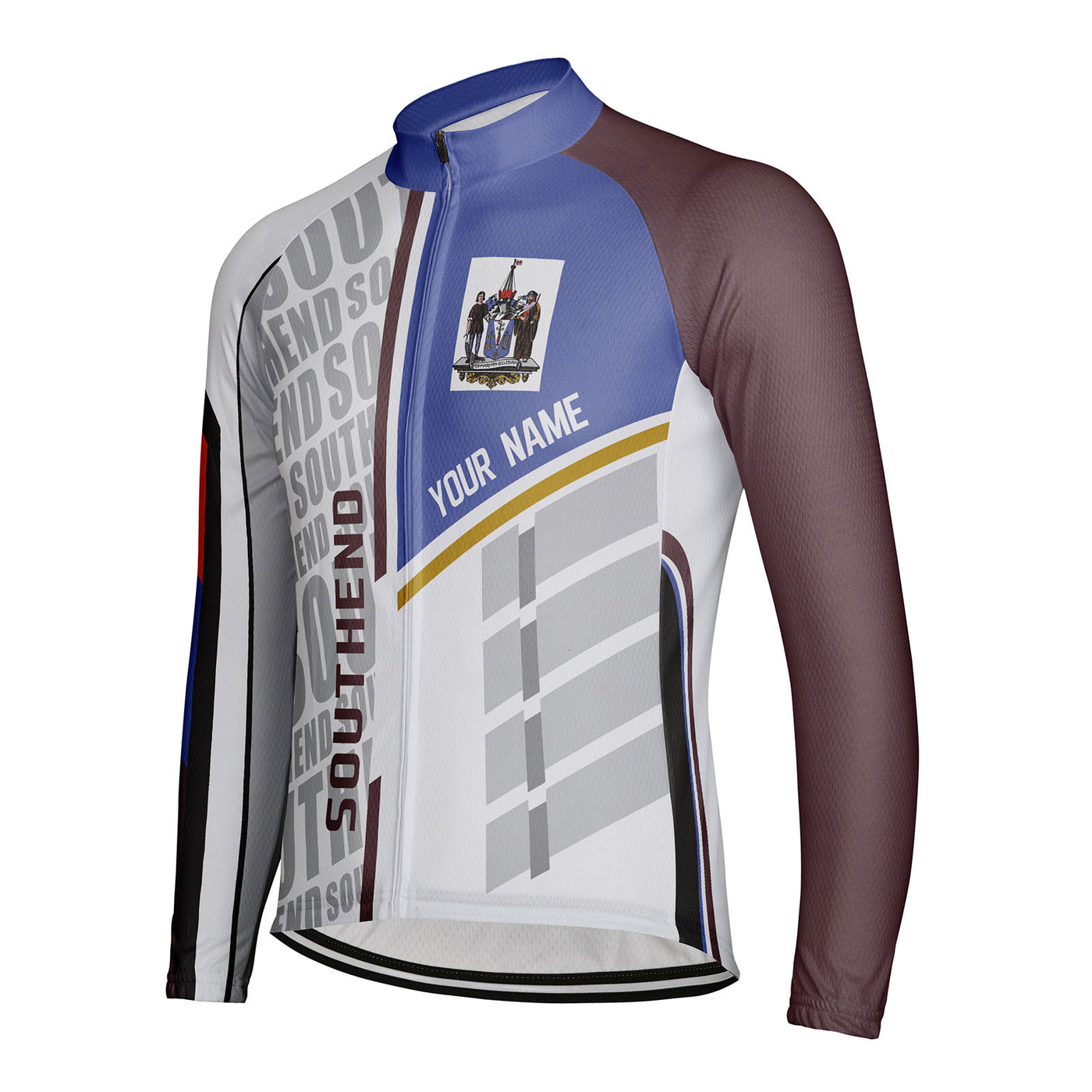 Customized Southend Men's Cycling Jersey Long Sleeve