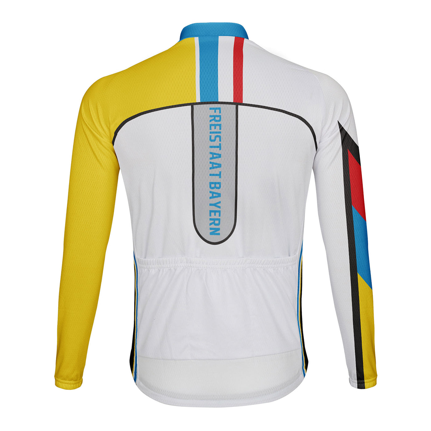 Customized Freistaat Bayern Men's Winter Thermal Fleece Cycling Jersey Long Sleeve