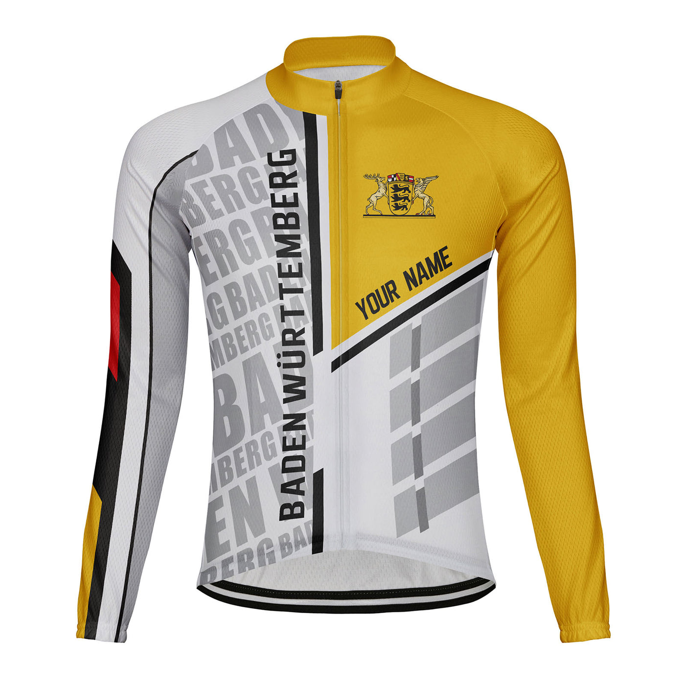 Customized Baden Württemberg Men's Cycling Jersey Long Sleeve